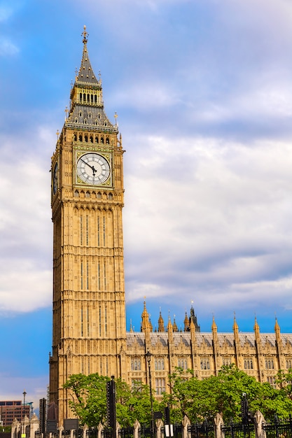 Big Ben Clock Tower, em Londres, Inglaterra