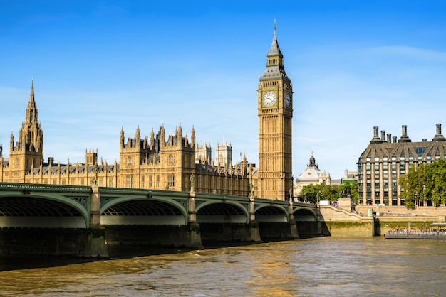 Foto big ben e parlamento, londres, reino unido