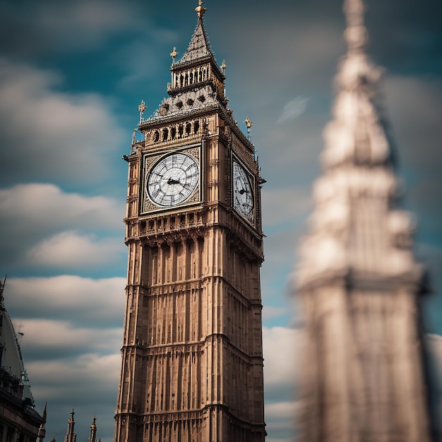 Foto big ben em londres durante