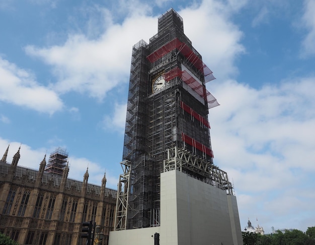 Big Ben-Naturschutzarbeiten in London