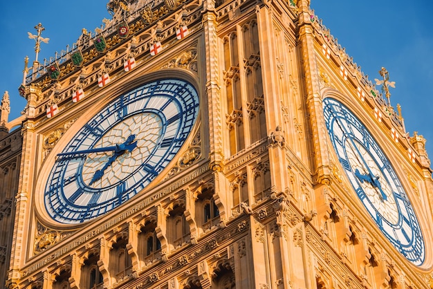 Foto big ben y westminster bridge en londres