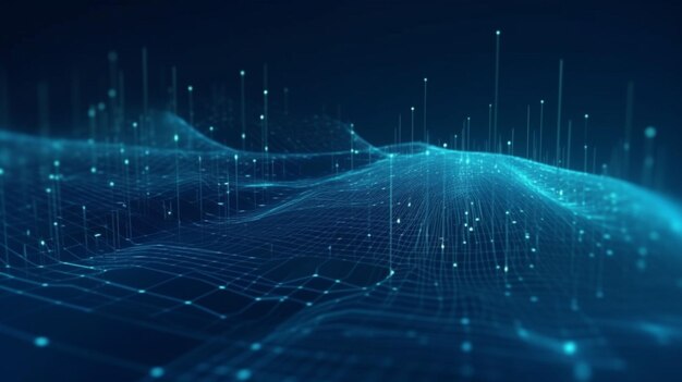 Big-Data-KonzeptBinärcode-Konzeptmuster und Big-Data-StrukturAbstrakter Hintergrund der Technologie Cloud-Computing Datenbankschutz und sichere Übertragung von Informationen im Blockchain-Netzwerk
