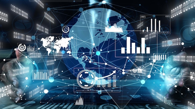 Big-Data-Technologie für Business Finance konzeptionell.