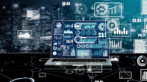 Big-Data-Technologie für Business Finance konzeptionell.