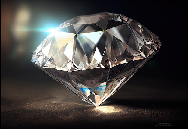 Big Diamond Illustration AI generativ