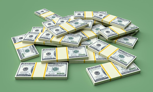 Big Money Stacks aus Dollar Dollar-Finanzierung konzeptionell