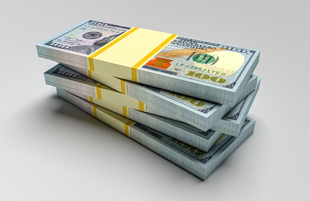 Big Money Stacks aus Dollar Dollar-Finanzierung konzeptionell