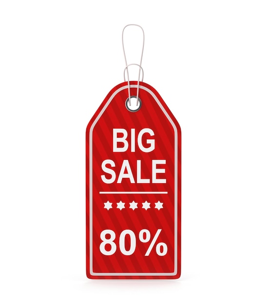 Big Sale Tag 80 Prozent