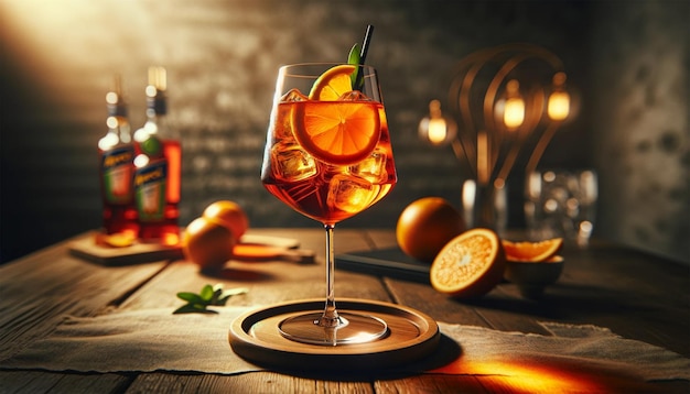 Bild, das einen Aperol Spritz darstellt