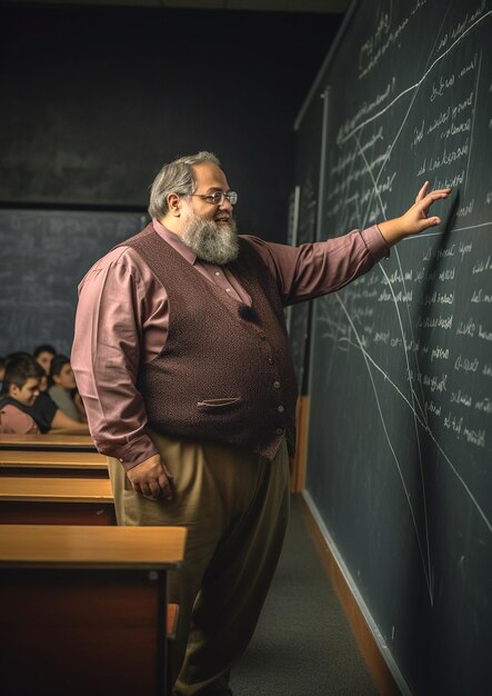 Foto bild, das einen lehrer darstellt