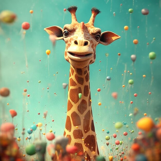 Foto bild der giraffe