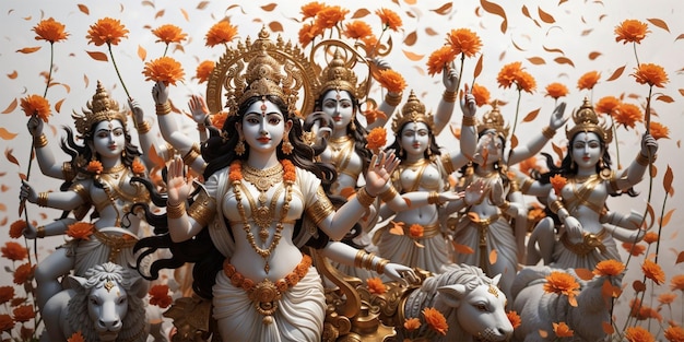 Bild der hinduistischen Göttin Durga