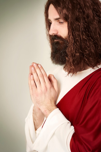 Bild des Betens von Jesus Christus