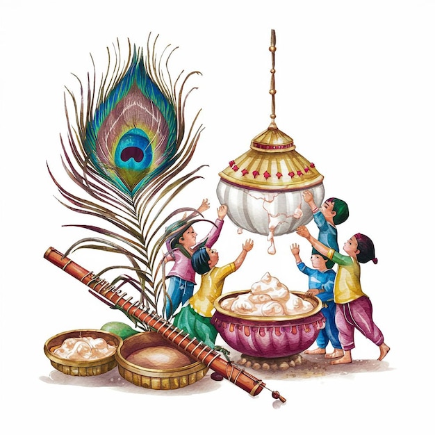 Bild des Dahi-Handi-Festivals