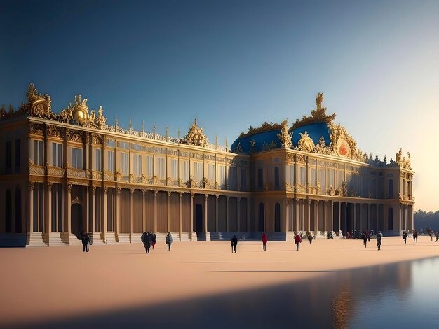 Foto bild des schlosses von versailles