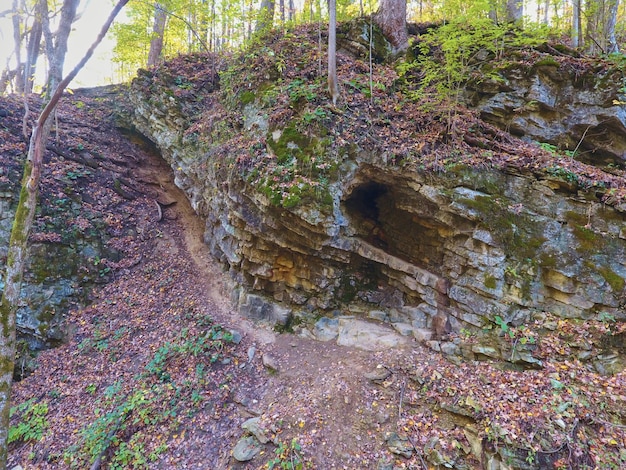 Bild des Wanderwegs, kleiner, steiler Klippenrand