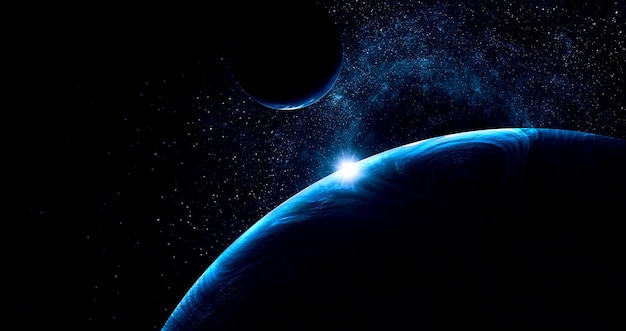 Bild des Weltraums. Gemischte Medien. Bildelemente, bereitgestellt von der NASA
