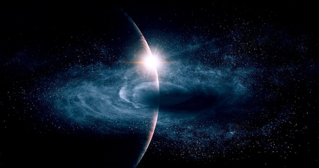 Bild des Weltraums. Gemischte Medien. Bildelemente, bereitgestellt von der NASA