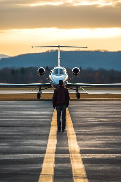 Bild eines Flugzeugs