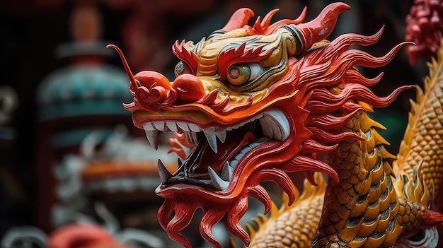 Bild eines traditionellen chinesischen Drachen