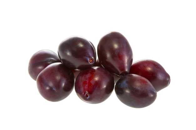 Bild einiger köstlicher purpurroter Pflaumen