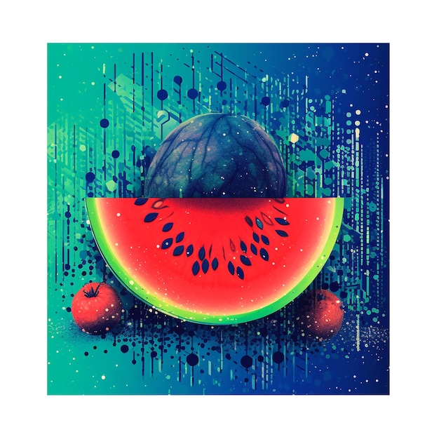 Foto bild von einer wassermelone