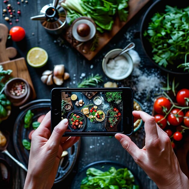 Foto bild von food content creator local