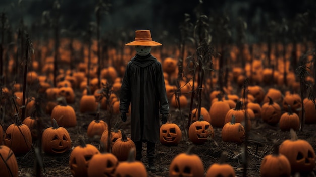 Bild von Halloween im Herbst-Thema