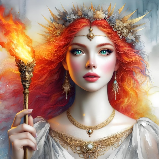 Bild von Hestia, der Göttin des Feuers in der griechischen Mythologie 5
