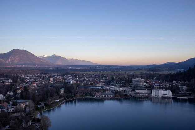 Bilder von Bled, Slowenien, im Herbst und Winter