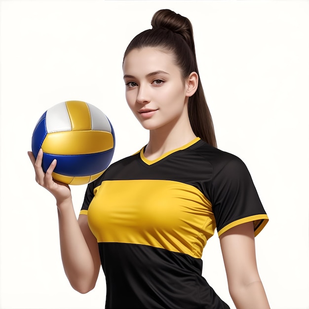 Foto bilder von frauen in volleyballuniformen mit ki-generierung