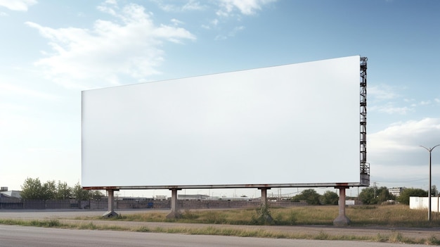 Billboard-Werbepanel Stadthintergrund Generative KI