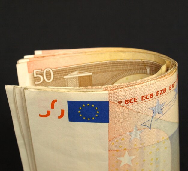 Foto billetes de euro unión europea