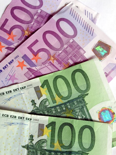 Billetes de euro, Unión Europea