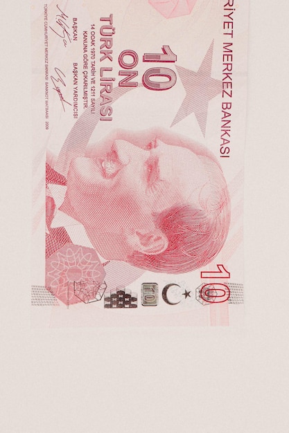 Billetes de lira turca moneda turca