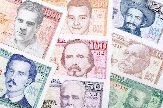 Billetes de pesos cubanos