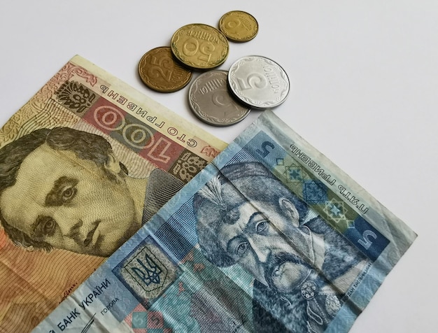 Billetes de Ucrania Dinero ucraniano la moneda nacional de Ucrania Hryvnia UAH