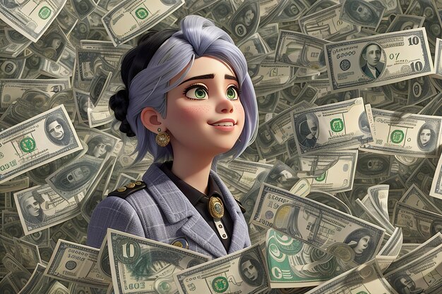 Billie-Dollar-Geldhintergrund, Gelddollar