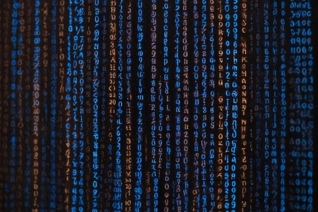 Binär-Computer-Matrix-Code-Datenstrom abstrakter Hintergrund