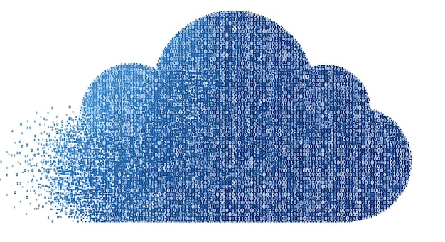 Binärwolken-Hintergrund