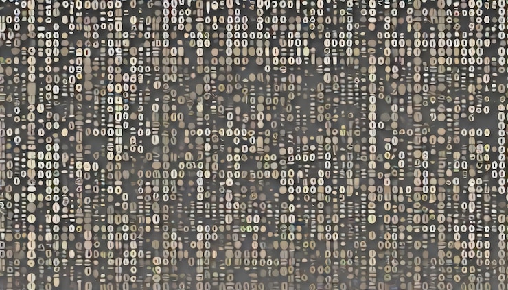 Foto binary harmony tranquil perú y beige papel pintado abstracto
