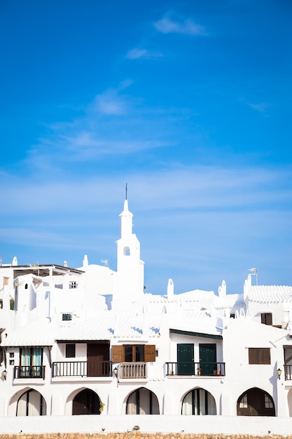 Binibequer Vell (aldeia Binibequer) em Menorca, Espanha. Destino de viagem incrível para turismo de prestígio.