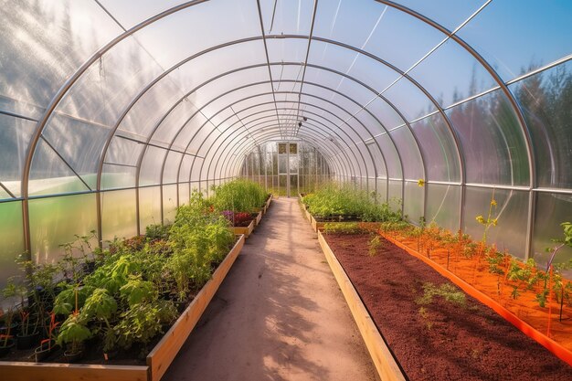 Bio-Gewächshaus für frisches Gemüse