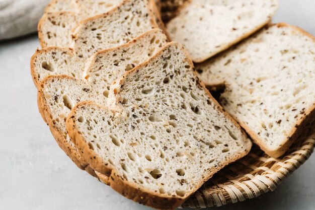 Bio-sauerteigbrotscheiben