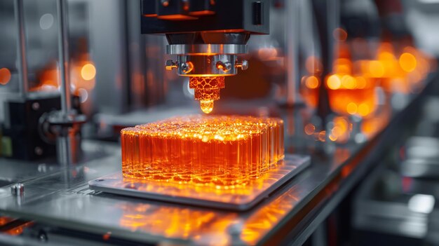 Bioengineered 3D-Drucker produziert menschliche Organe und Gewebe Genetische futuristische Technologie