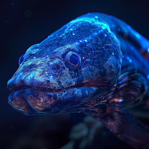 Biolumineszierender Seemonster Aal