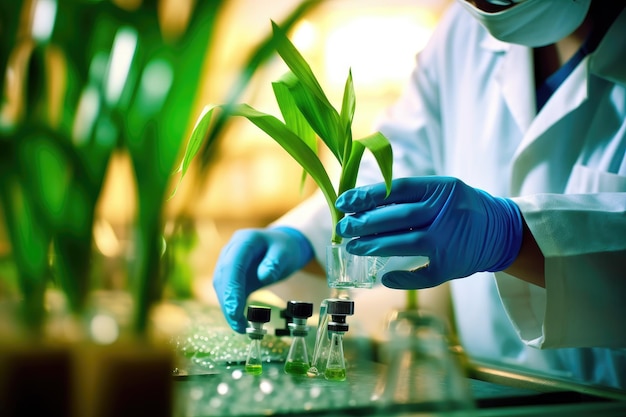 Biotechnologische Pflanzenforschung für die Landwirtschaft Generative KI