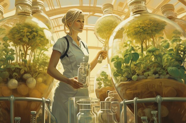 Biotecnologia e experiências de laboratório com plantas