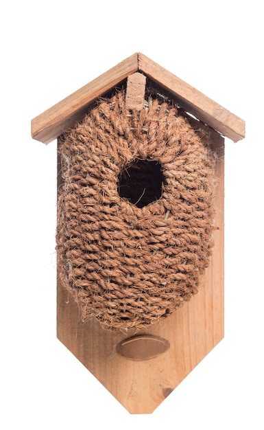 Birdhouse, isolado no branco