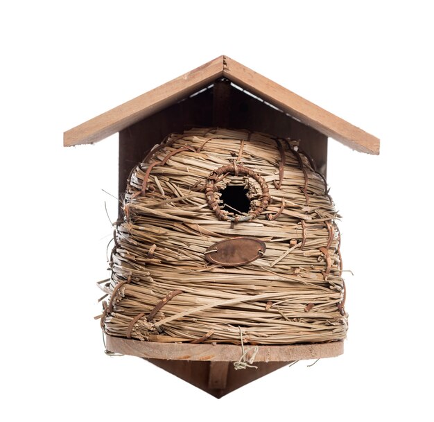 Birdhouse, isolado no branco